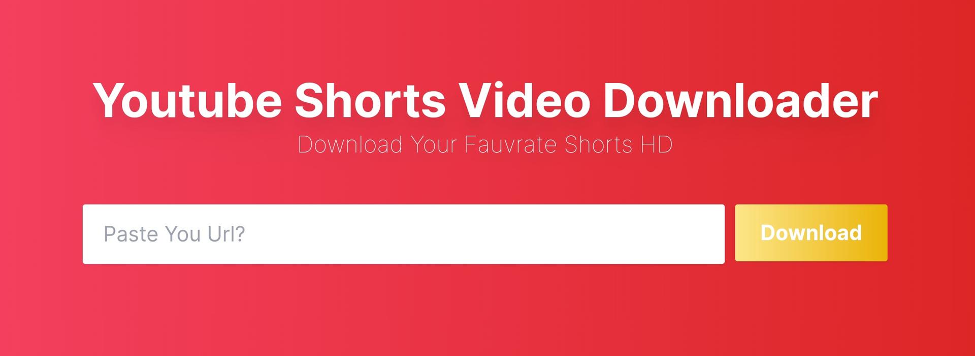 YSVDownloader - YouTube Shorts Video Downloader