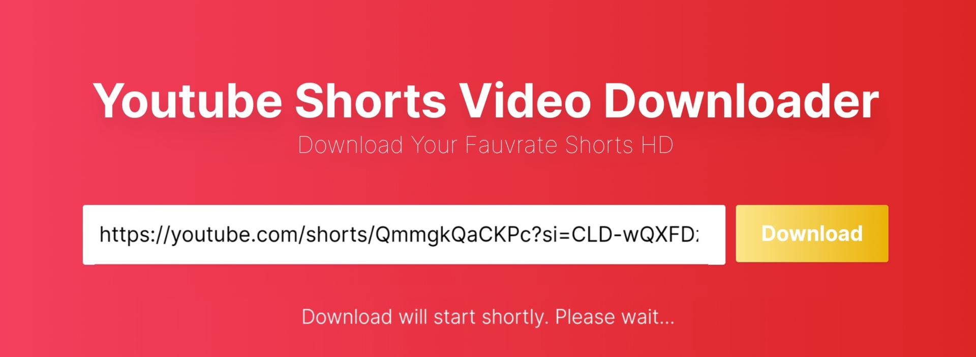 YSVDownloader - YouTube Shorts Video Downloader